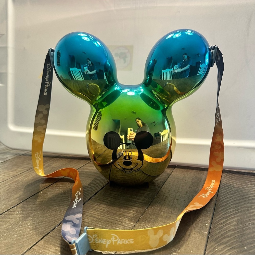 Disney Parks - Mickey Mouse Metallic Ombre Balloon Popcorn Bucket New
